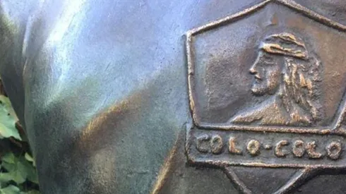 Parte de la estatua de Chamaco Valdés