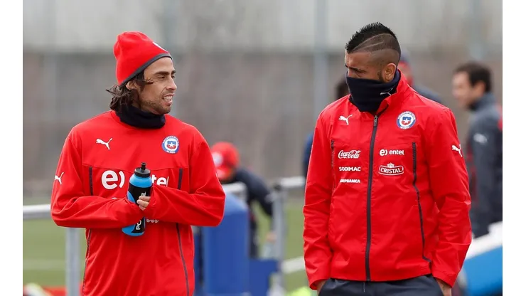 Valdivia y Vidal juntos en la Selección