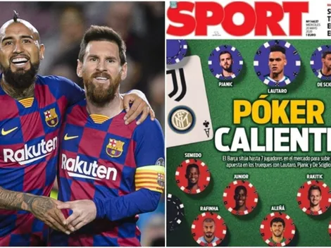 Vidal es protagonista en la última portada del Diario Sport