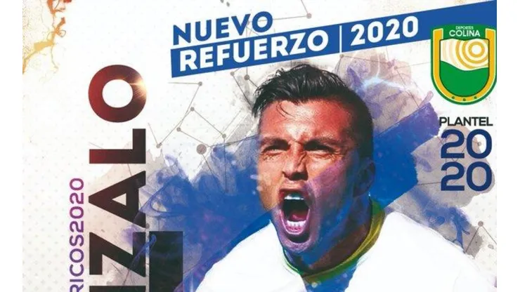 Deportes Colina anuncia acuerdo con Gonzalo Fierro