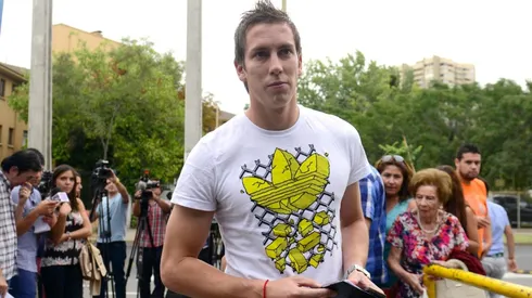 Ignacio González cuando recibió un balazo en febrero de 2015