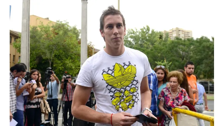 Ignacio González cuando recibió un balazo en febrero de 2015