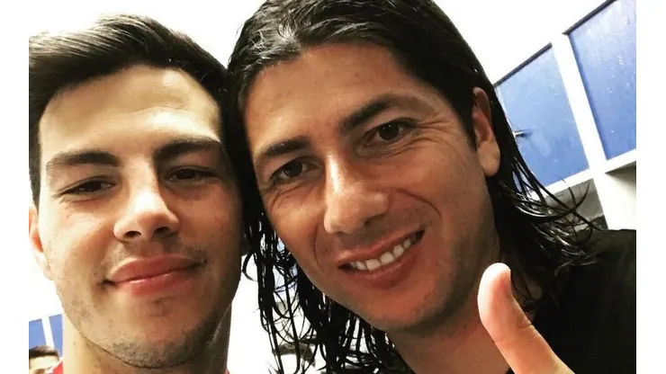 Fernando Meza junto a Jaime Valdés