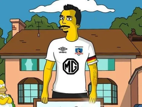El dibujo definitivo: Esteban Paredes 216 en versión Los Simpson