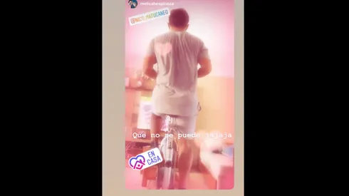 Nicolás Maturana entrenando y jugando fortnite