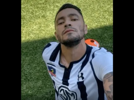 Millar entrena en su casa con la camiseta de Colo Colo tras el receso mexicano por el coronavirus