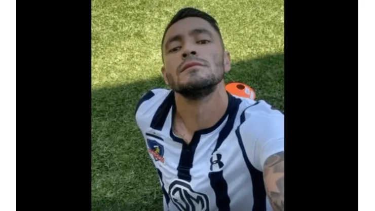 Rodrigo Millar entrenando con la camiseta de Colo Colo