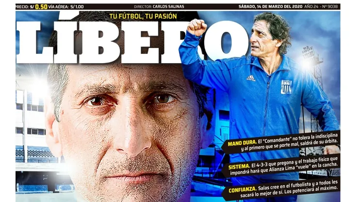 Líbero dedica su portada a Mario Salas
