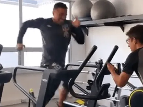 Con todo si no pa que: Miguel Pinto suda la gota gorda en su entrenamiento