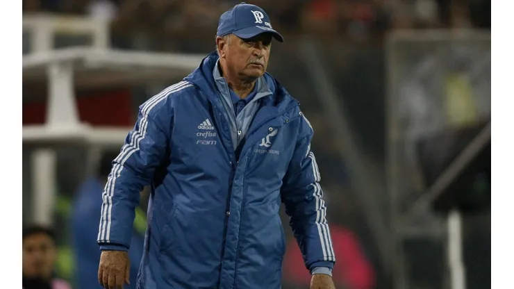 Luis Felipe Scolari en el estadio Monumental