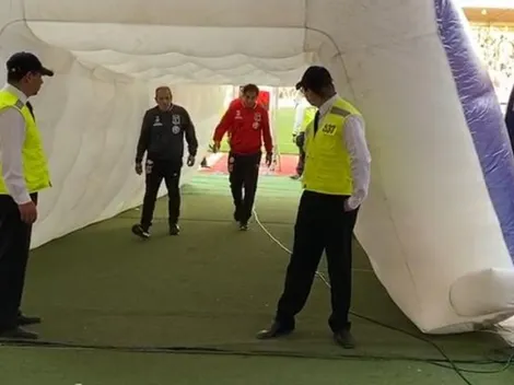 La caminata de Mario Salas a los camarines tras la derrota ante Curicó