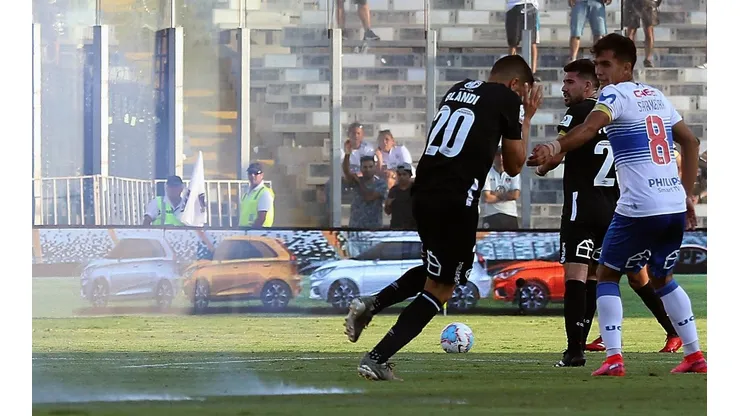 Nicolás Blandi fue impactado por fuegos artificiales