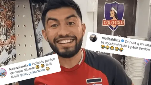 El atacante se ganó las bromas de Matías Zaldivia y Leonardo Valencia.