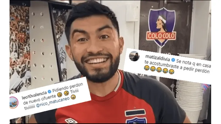 El atacante se ganó las bromas de Matías Zaldivia y Leonardo Valencia.