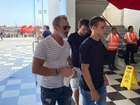 Clásico familiar: Barti llega junto a su hijo Bruno para Colo Colo vs U. Católica