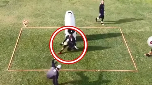 El entrenamiento de los arqueros de Colo Colo