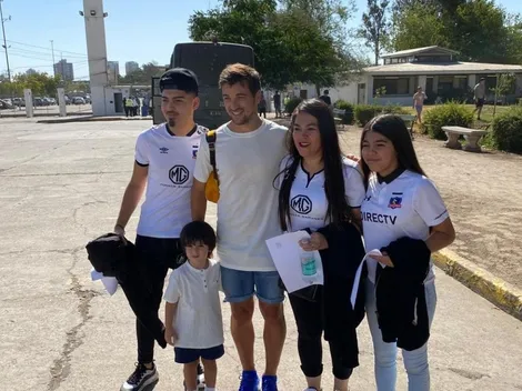 Gabriel Costa llega al Nacional con toda su familia para apoyar a Colo Colo