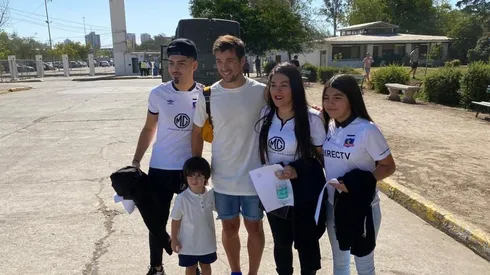 Gabriel Costa junto a su familia en el Nacional