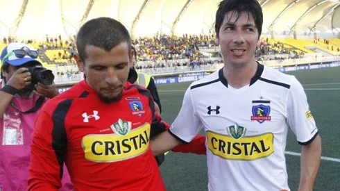 Emiliano Vecchio y Jaime Valdés juntos en Colo Colo