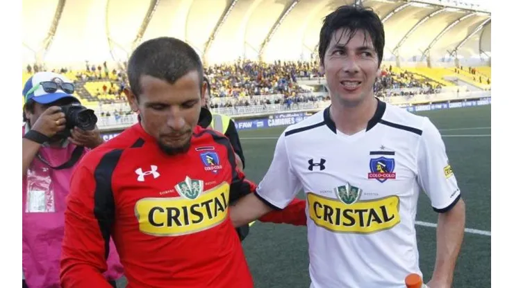 Emiliano Vecchio y Jaime Valdés juntos en Colo Colo