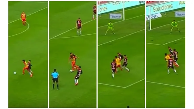 El Mago eludió cuatro rivales para soltar una tremenda habilitación.