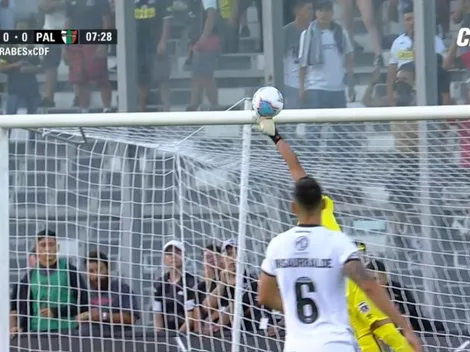 ¡Tremendo tapadón de Cortés para mantener el cero en el arco del Cacique!