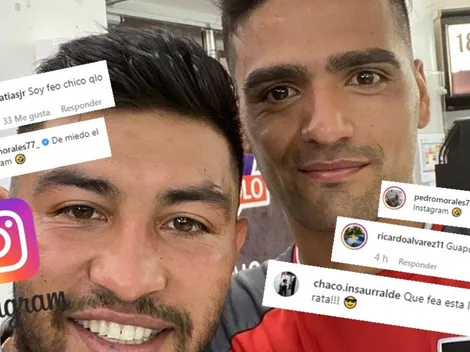 Las tallas de los jugadores albos a Felipe Campos en su debut en Instagram