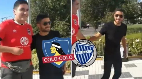 El nuevo refuerzos hasta se dio el tiempo de fotografiarse con un hincha albo