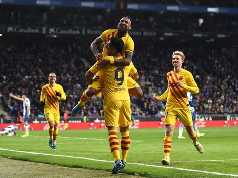 Cabeza ganadora: Arturo Vidal marca golazo para el triunfo del Barcelona sobre el Espanyol en el derbi catalán