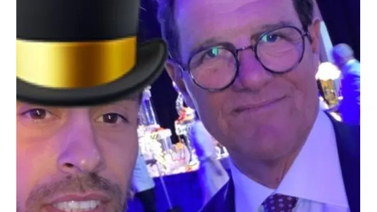 Jorge Valdivia encuentra a Fabio Capello en celebración de año nuevo en Dubai