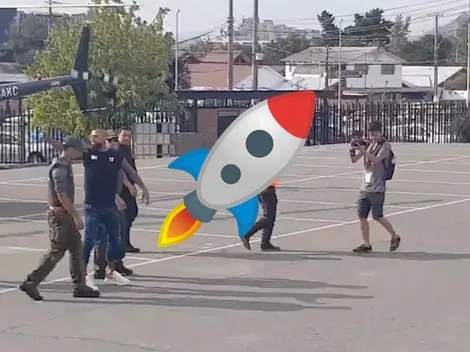 VIDEO | Volando: Arturo Vidal arribó en helicóptero al Monumental