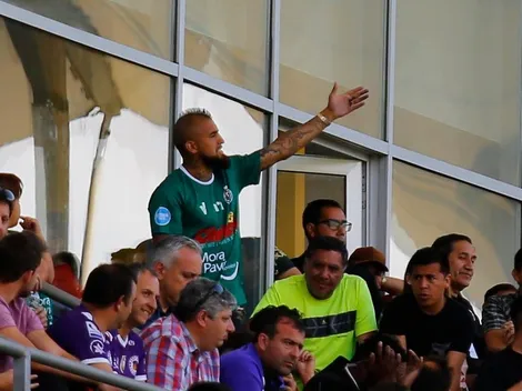 Vidal llega al Monumental para ver al Rodelindo Román en la definición de la Tercera B