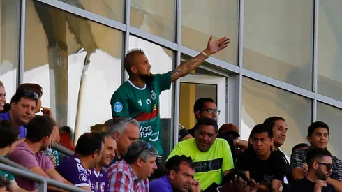 Vida llegó al Monumental para ver al Rodelindo Román.