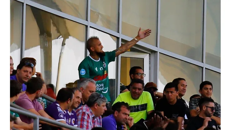 Vida llegó al Monumental para ver al Rodelindo Román.