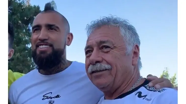 Vidal y Caszely juntos