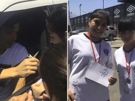 Matigol dejó feliz a niñas de la escuelas de fútbol con fotos y autógrafos