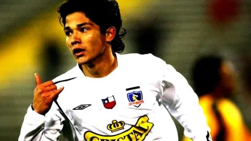 Matías celebrando su tanto a O'Higgins