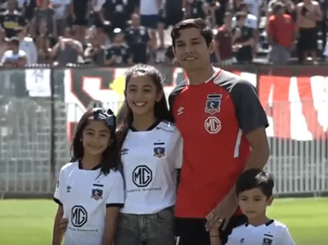 Hijas e hijo de Matías Fernández fascinados con el regreso a Colo Colo