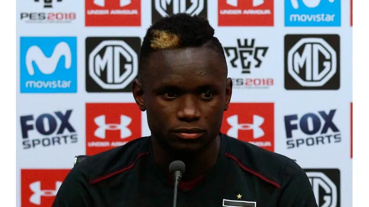Danny Pérez en su presentación en Colo Colo en el 2018