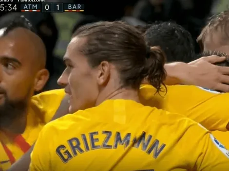 Vidal ingresa en el segundo tiempo en el triunfo del Barcelona ante al Atlético