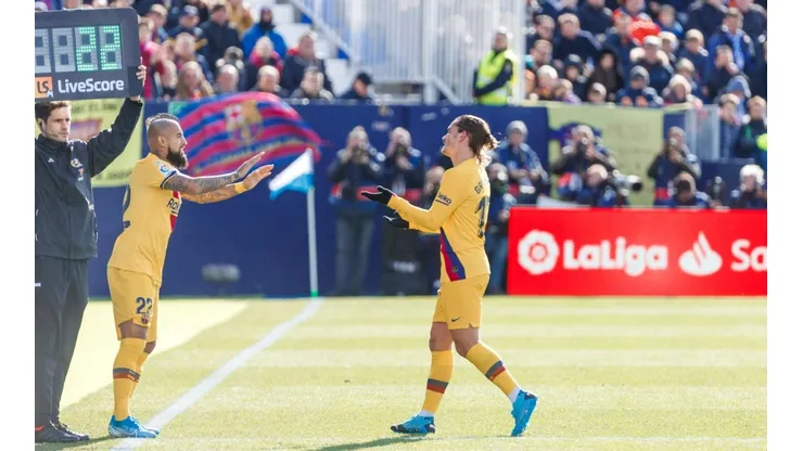 Arturo Vidal reemplazó a Griezmann a los 57' ante Leganés.