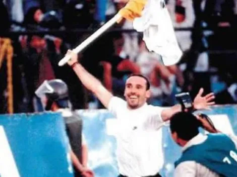 A 23 años de la celebración de Marcelo Espina con el banderín
