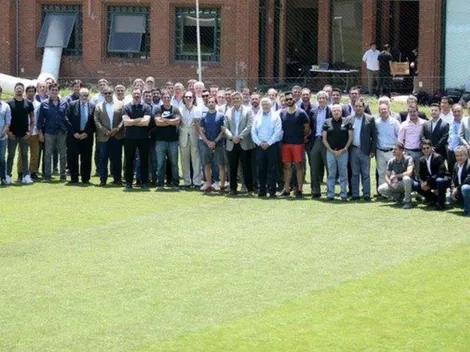 Consejo presidentes: Espina, Mosa, Paredes y Salas asistieron por Colo Colo