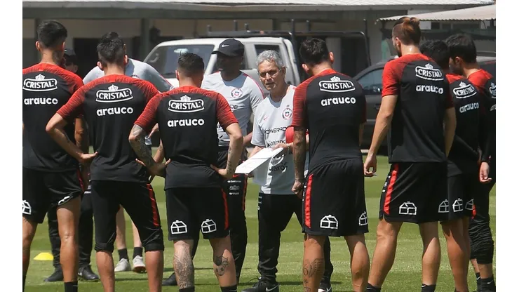 Selección chilena en Pinto Durán