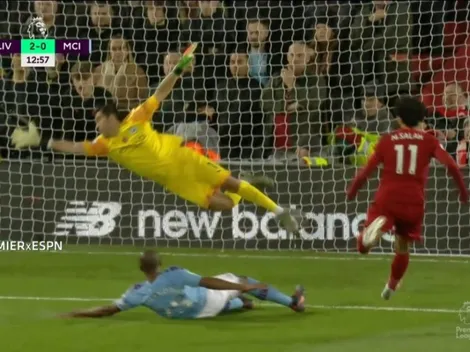 Cuadro a cuadro: Bravo no tuvo nada que hacer para evitar el gol de Salah