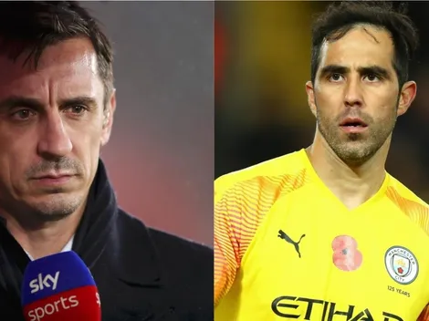 Neville cuestiona a Bravo por el primer gol: "Un portero superior lo salva"