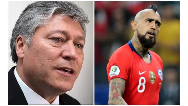 Pato Yáñez en picada contra los jugadores de la selección.