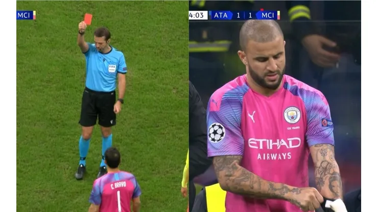Claudio Bravo fue expulsado, pero evitó gol del Atalanta