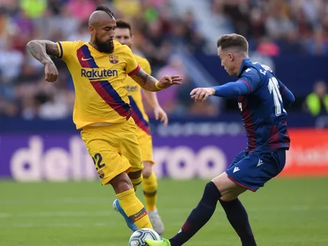 Arturo Vidal participa 63 minutos en la derrota del Barcelona