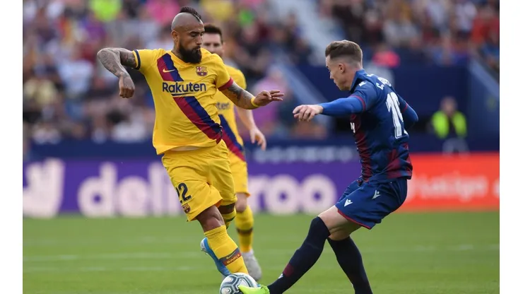 Arturo Vidal jugó 63 minutos en caída del Barcelona ante Levante